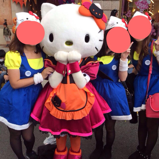 ハロウィン♡キティちゃんコスプレ