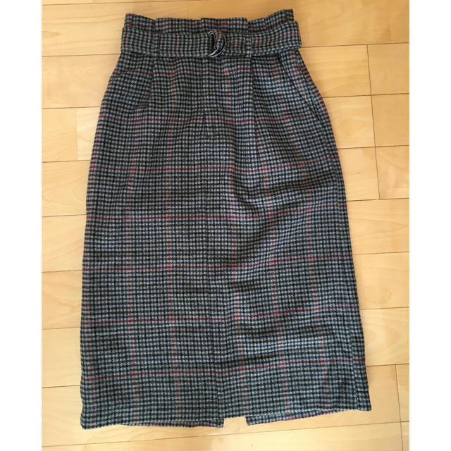w closet(ダブルクローゼット)のチェックタイトスカート レディースのスカート(ロングスカート)の商品写真