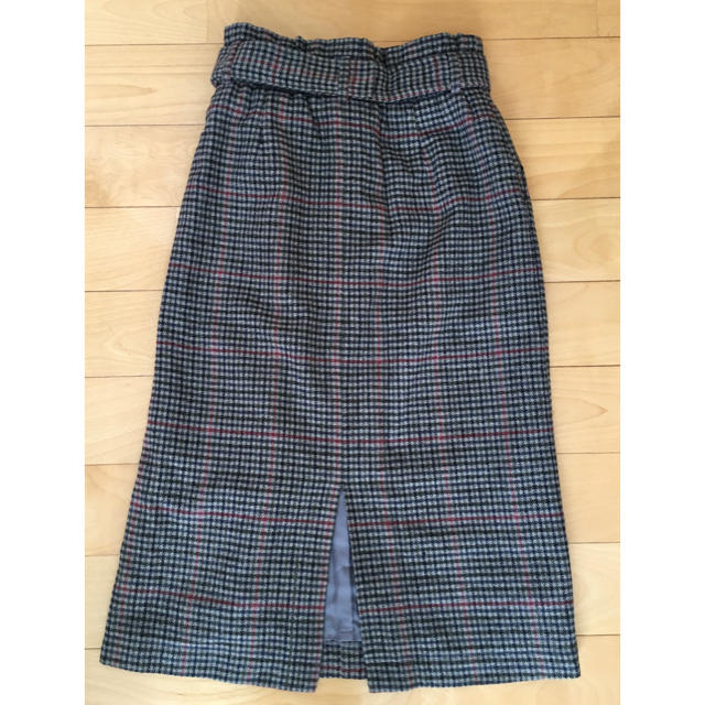 w closet(ダブルクローゼット)のチェックタイトスカート レディースのスカート(ロングスカート)の商品写真
