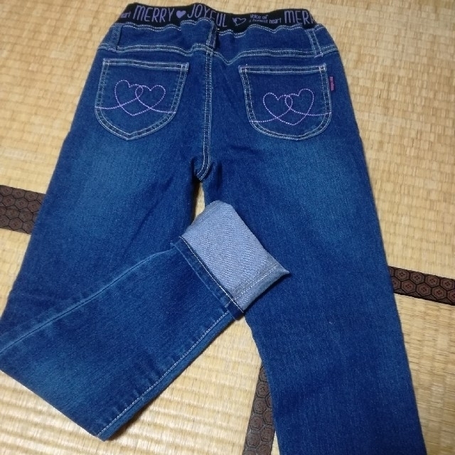 しまむら(シマムラ)のWリブデニム　160㎝ キッズ/ベビー/マタニティのキッズ服女の子用(90cm~)(パンツ/スパッツ)の商品写真