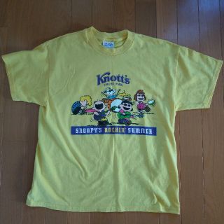 スヌーピー(SNOOPY)のスヌーピー　SNOOPY  Tシャツ　古着　黄色　(Tシャツ/カットソー(半袖/袖なし))