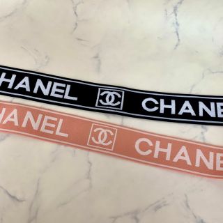 品切れ中　　　　　CHANEL ノベルティー　ピンクスーツケースベルト　ゴム(その他)