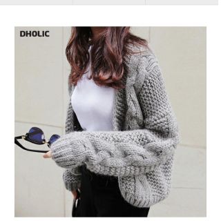 ディーホリック(dholic)のdholic ざっくりニットカーディガン(カーディガン)