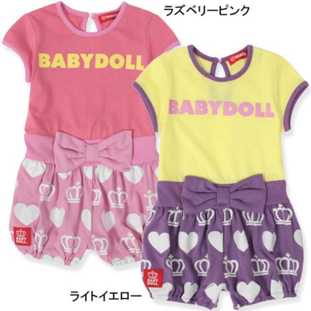 BABYDOLL(ベビードール)のBABYDOLL かぽパンロンパ 70 キッズ/ベビー/マタニティのベビー服(~85cm)(ロンパース)の商品写真