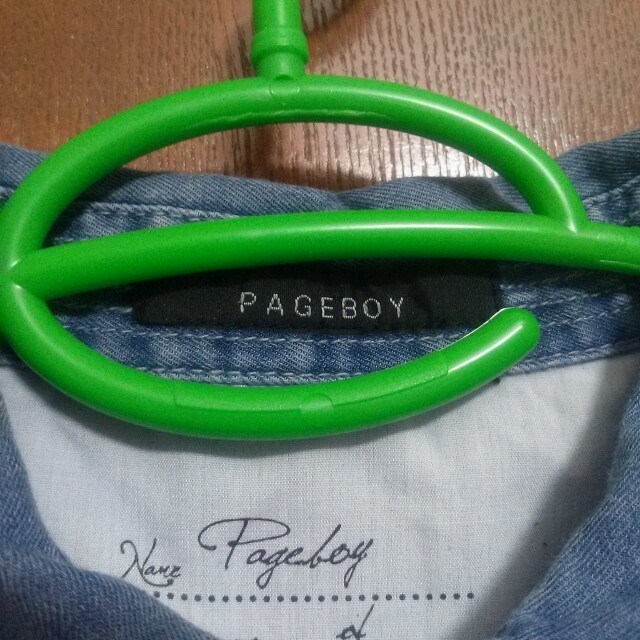 PAGEBOY(ページボーイ)のページボーイ　ダンガリーシャツ レディースのトップス(シャツ/ブラウス(半袖/袖なし))の商品写真