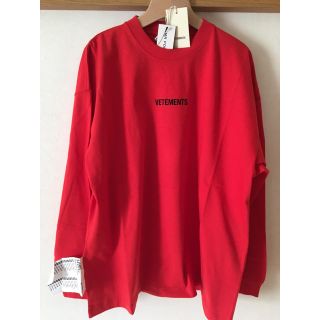 バレンシアガ(Balenciaga)の完売モデル！ヴェトモン　ロゴロングTシャツ(Tシャツ/カットソー(七分/長袖))