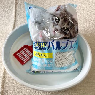 【中古】猫用トイレ(スコップ・猫砂付き)(猫)