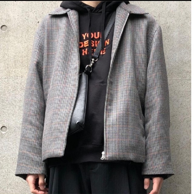 COMOLI(コモリ)のAURALEE double face check blouson 18aw メンズのジャケット/アウター(ブルゾン)の商品写真