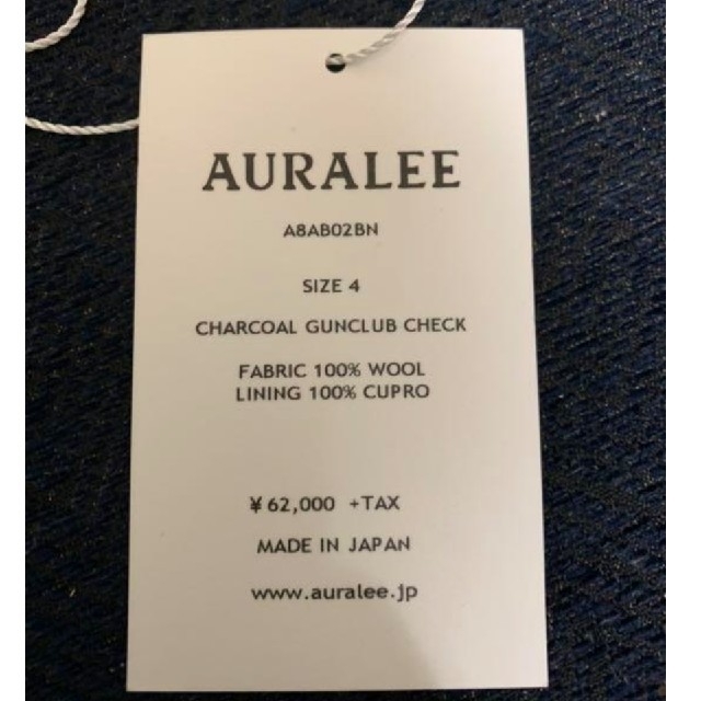 COMOLI(コモリ)のAURALEE double face check blouson 18aw メンズのジャケット/アウター(ブルゾン)の商品写真