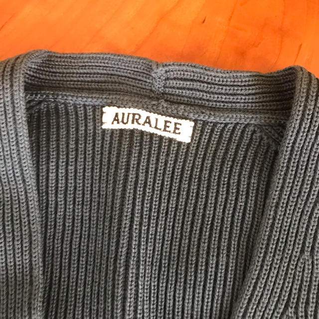 auralee オーラリー リブニット セーター ブルーグレー - ニット/セーター