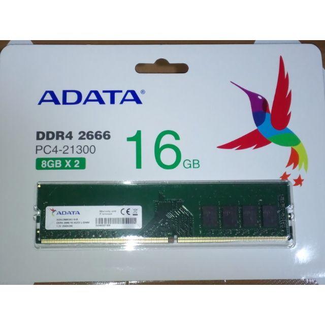 メモリ ADATA DDR4-2666 16GB(8GB×2枚)