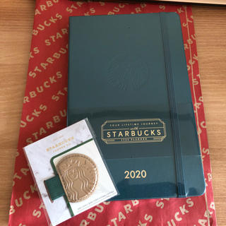 スターバックスコーヒー(Starbucks Coffee)の韓国スタバ×モレスキン コラボ 2020スケジュール帳 グリーン(カレンダー/スケジュール)