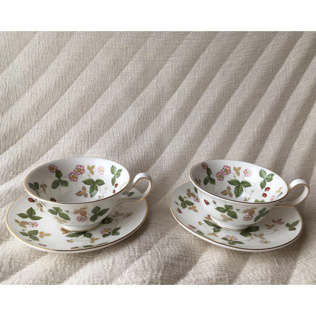 WEDGWOOD（ウェッジウッド） ワイルド ティーカップ＆ソーサー×2