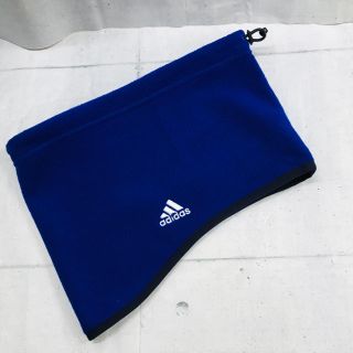 アディダス(adidas)の新品　アディダス　adidas フリース　ネックウォーマー　青(ネックウォーマー)