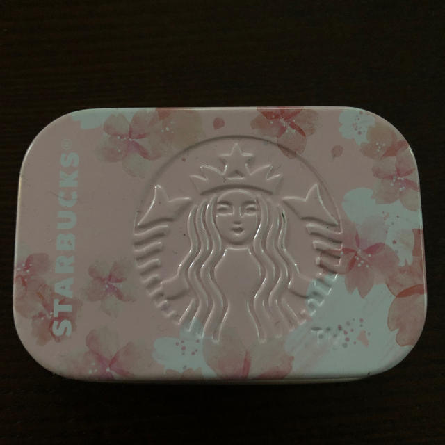 Starbucks Coffee(スターバックスコーヒー)のスタバ　アフターコーヒーミント　サクラフル　空き缶 インテリア/住まい/日用品のインテリア小物(小物入れ)の商品写真