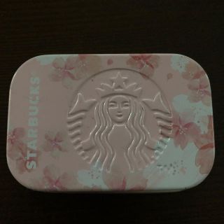 スターバックスコーヒー(Starbucks Coffee)のスタバ　アフターコーヒーミント　サクラフル　空き缶(小物入れ)