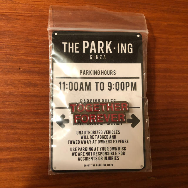 FRAGMENT(フラグメント)のTHE PARKING銀座☆ピンバッジ☆藤原ヒロシ メンズのファッション小物(その他)の商品写真