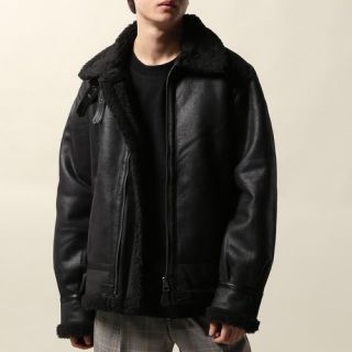 アルファインダストリーズ(ALPHA INDUSTRIES)のま様専用★新品★アルファインダストリーズ FAKE MOUTON B3 サイズM(ミリタリージャケット)