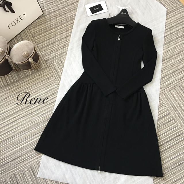 René(ルネ)の【美品】♡Rene♡ルネ Wジップ ワンピース コート ジルコニア レディースのワンピース(ひざ丈ワンピース)の商品写真