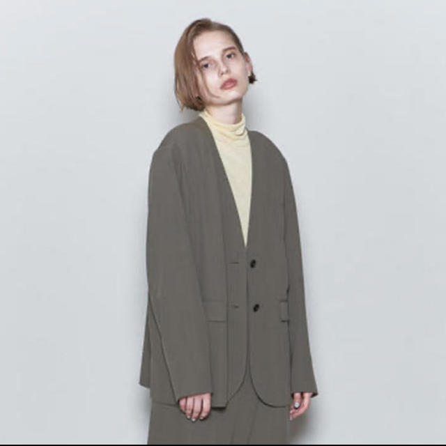 BEAUTY&YOUTH UNITED ARROWS(ビューティアンドユースユナイテッドアローズ)の(○niu様専用)【6roku】ノーカラージャケット【ロク】 レディースのジャケット/アウター(ノーカラージャケット)の商品写真