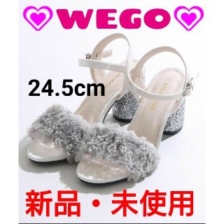 ウィゴー(WEGO)の★WEGO・ウィゴー★新品・未使用★グリッターヒールサンダル(サンダル)