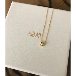 アーカー(AHKAH)の◎証明書付◎AHKAH K18イエローゴールド/ダイヤ ロゼーフラワーネックレス(ネックレス)