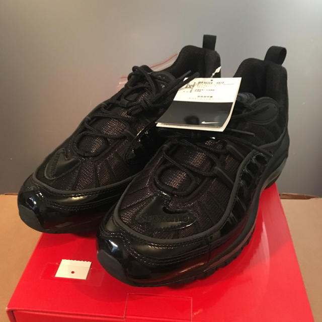 Supreme NIKE AIR MAX 98 Black 27.5cm