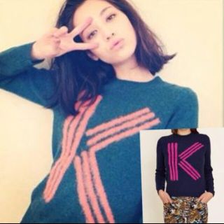 ケンゾー(KENZO)のKENZO ケンゾー 水原希子着用 ロゴニット オープニングセレモニー購入(ニット/セーター)