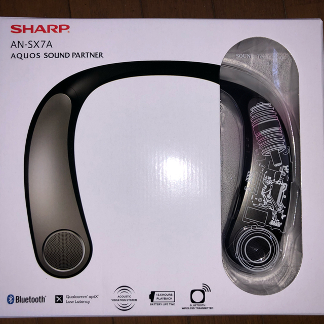 SHARP【新品】ウェアラブルネックスピーカーAQUOS AN-SX7A
