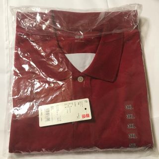 ユニクロ(UNIQLO)の【3XL】ドライカノコポロシャツ 16red ユニクロ 半袖 2019年(ポロシャツ)