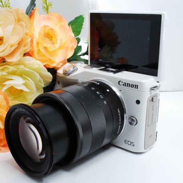 Wi-Fi内蔵&自撮り!】Canon EOS M3 レンズキット qbpBOokJKr, スマホ