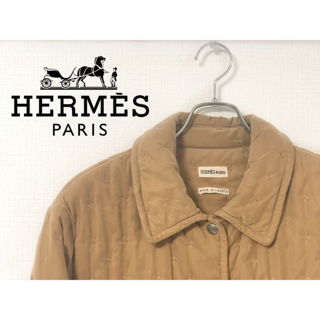 Hermes キルティング ジャケット