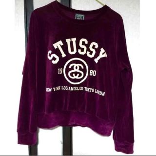 ステューシー(STUSSY)のstussy ステューシー ベロア生地 トレーナー(トレーナー/スウェット)