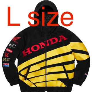 シュプリーム(Supreme)のSupreme®Honda Puffy Zip Up Jacket黒L(ダウンジャケット)