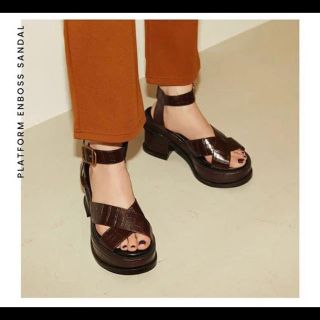 スライ(SLY)のSLY サンダル PLATFORM EMBOSS SANDAL(サンダル)