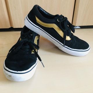 ヴァンズ(VANS)のバンズ VANS  OLD SKOOL  ブラック ゴールド(スニーカー)