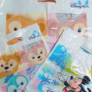 ディズニー(Disney)の【未使用】ディズニー お土産袋 3種類15枚(ショップ袋)