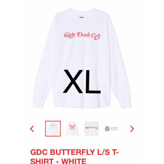 ジーディーシー(GDC)のGIRLS DON'T CRY BUTTERFLY L/S T-SHIRT XL(Tシャツ/カットソー(七分/長袖))