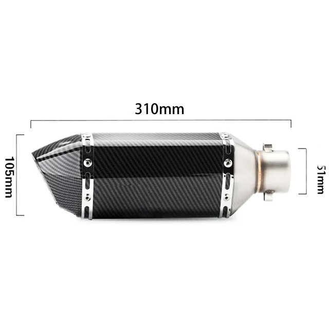 カーボン柄 マフラーサイレンサー 51mm 50.8π エキパイ スリップ カーボン柄 マフラーサイレンサー 51mm 50.8π エキパイ スリップ