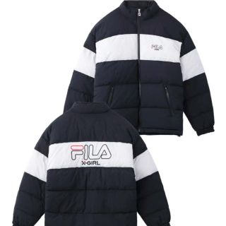 エックスガール(X-girl)の専用出品 X-GIRL FILA BI-COLOR PUFF JACKET (ダウンジャケット)