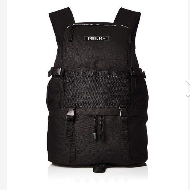 MILKFED LOGO LINED MESH packet backpack