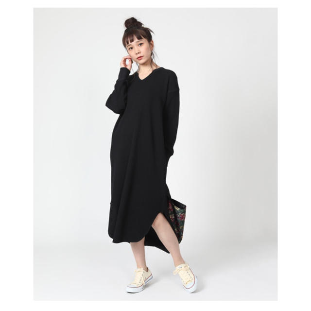 freak's store サーマル ワッフル ロングワンピース