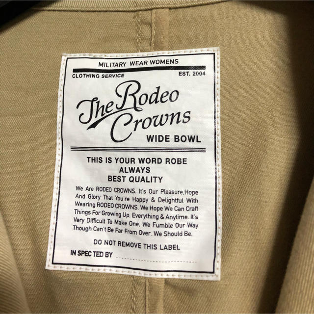 RODEO CROWNS(ロデオクラウンズ)のRODEO CROWNS ショップコート レディースのジャケット/アウター(トレンチコート)の商品写真
