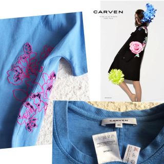 カルヴェン(CARVEN)のセール！カルヴェンレーススウェットワンピ(ミニワンピース)