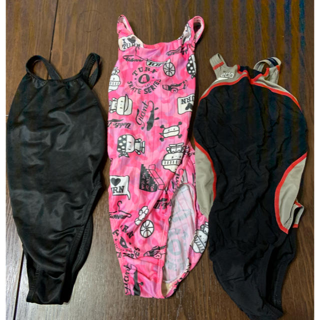 SPEEDO(スピード)の練習水着130 ３枚 キッズ/ベビー/マタニティのキッズ服女の子用(90cm~)(水着)の商品写真