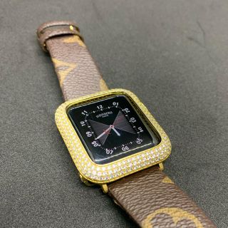 アップルウォッチ(Apple Watch)のApple watch 38mm用カバーケース ゴールド ジルコニア(腕時計(デジタル))