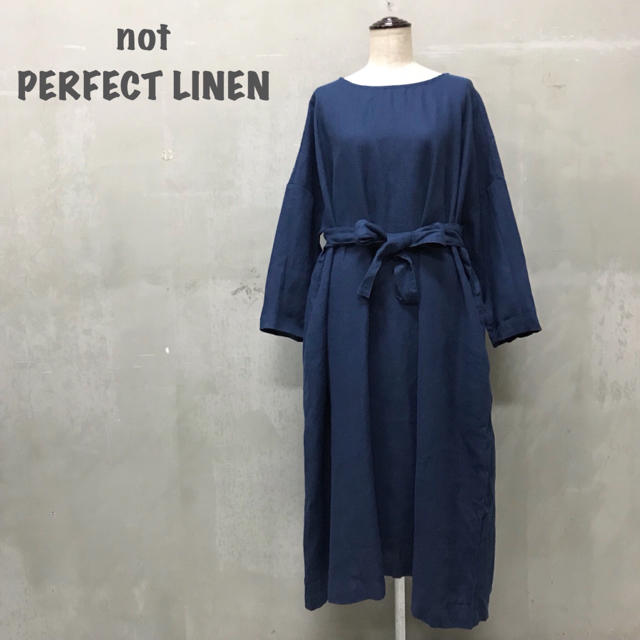 fog linen work(フォグリネンワーク)の【not PERFECT LINEN】ロングワンピース 麻 パーフェクトリネン レディースのワンピース(ロングワンピース/マキシワンピース)の商品写真