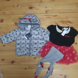 ベビーギャップ(babyGAP)の新品　ベビーギャップ　ミニーちゃんセット80(ワンピース)