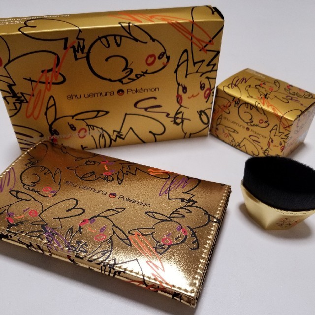 shu uemura　シュウウエムラ　ブラシセット　ポケモン　ピカシュウベースメイク/化粧品