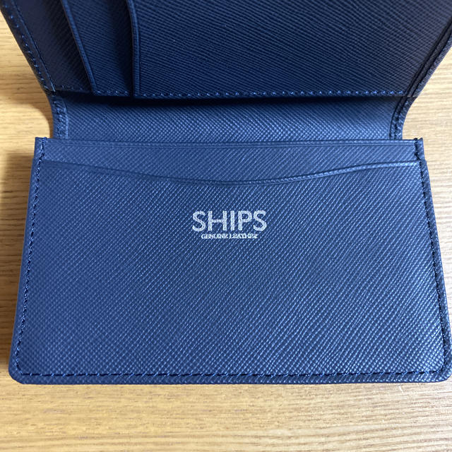 SHIPS(シップス)の名刺入れ SHIPS ネイビー メンズのファッション小物(名刺入れ/定期入れ)の商品写真